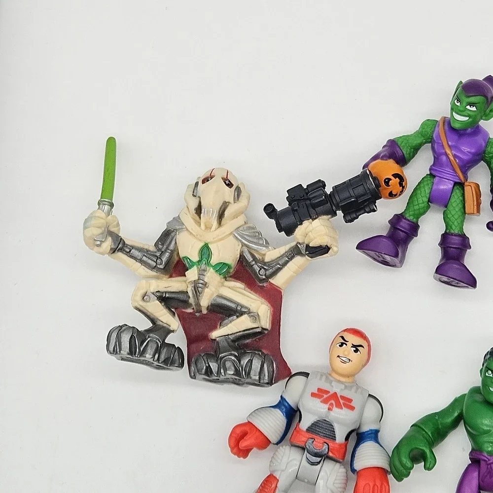 Lot of 13 Fisher-Price Imaginext Action Figures Marvel DC Star Wars Batman Hulk